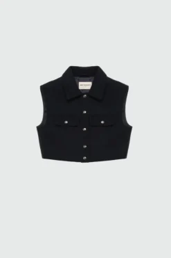 Donna Roy Rogers Capispalla|Mini Gilet Melton