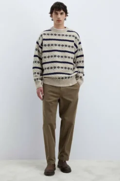 Uomo Roy Rogers Pantaloni|Pantalone Chino Ivy In Gabardina