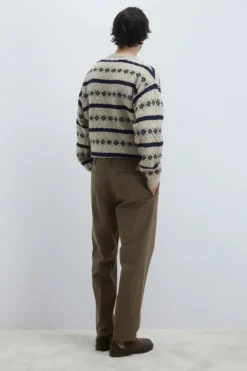 Uomo Roy Rogers Pantaloni|Pantalone Chino Ivy In Gabardina