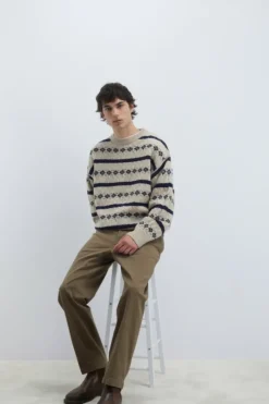 Uomo Roy Rogers Pantaloni|Pantalone Chino Ivy In Gabardina
