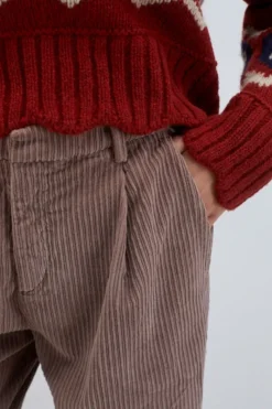 Donna Roy Rogers Pantaloni E Gonne|Pantalone Chino Maemi In Velluto