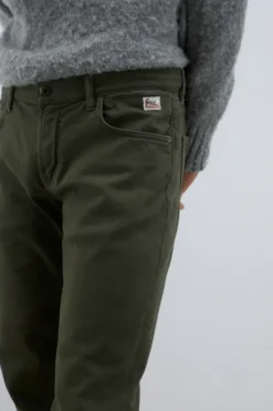 Uomo Roy Rogers Pantaloni|Pantalone 517 Plain In Gabardina