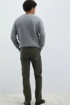 Uomo Roy Rogers Pantaloni|Pantalone 517 Plain In Gabardina