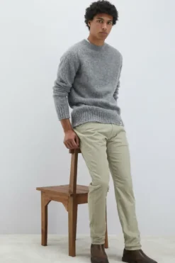 Uomo Roy Rogers Pantaloni|Pantalone 517 Plain In Velluto