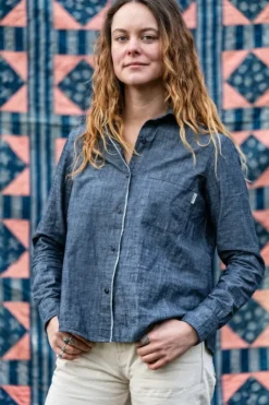 Donna Roy Rogers Camicie|Selvedge Bar|Shirt Tiny Woman Jap Selvedge Chambray Rinse