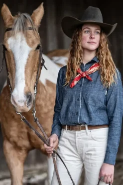 Donna Roy Rogers Camicie|Selvedge Bar|Shirt Tiny Woman Jap Selvedge Chambray Rinse