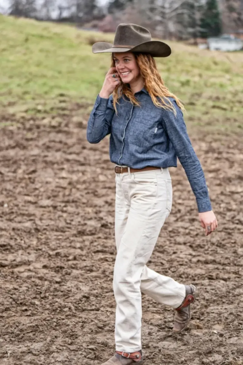 Donna Roy Rogers Selvedge Bar|Jeans|Sofia Woman Selvedge Ecru Denim Rinse