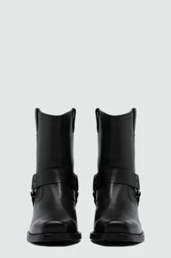 Donna Roy Rogers Scarpe|Stivaletto Engineer In Pelle
