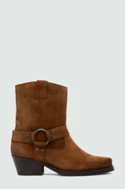 Donna Roy Rogers Scarpe|Stivaletto Engineer In Suede