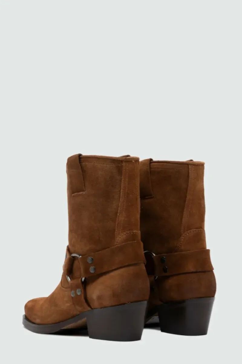 Donna Roy Rogers Scarpe|Stivaletto Engineer In Suede