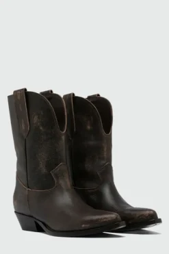 Donna Roy Rogers Scarpe|Texano Capalbio In Pelle Vintage