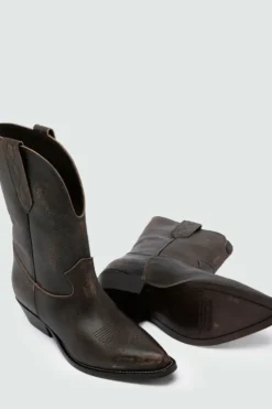 Donna Roy Rogers Scarpe|Texano Capalbio In Pelle Vintage