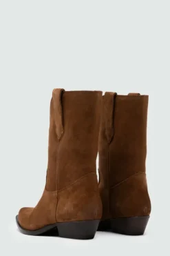 Donna Roy Rogers Scarpe|Texano Capalbio In Suede Vintage