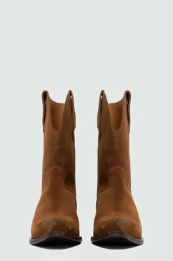 Donna Roy Rogers Scarpe|Texano Capalbio In Suede Vintage