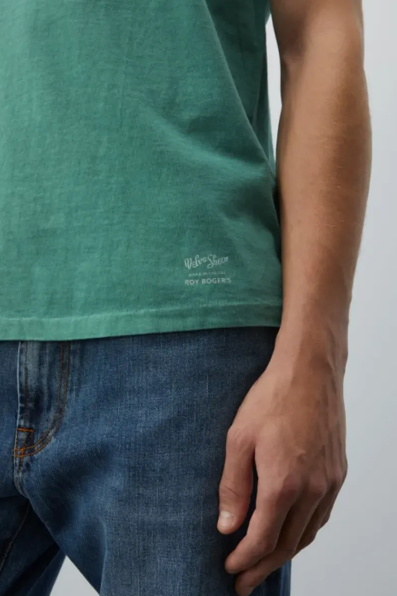 Uomo Roy Rogers Polo E T-shirts|T-shirt Girocollo Velva Sheen