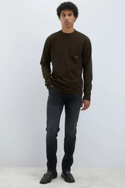Uomo Roy Rogers Polo E T-shirts|T-shirt Pocket L/s In Jersey