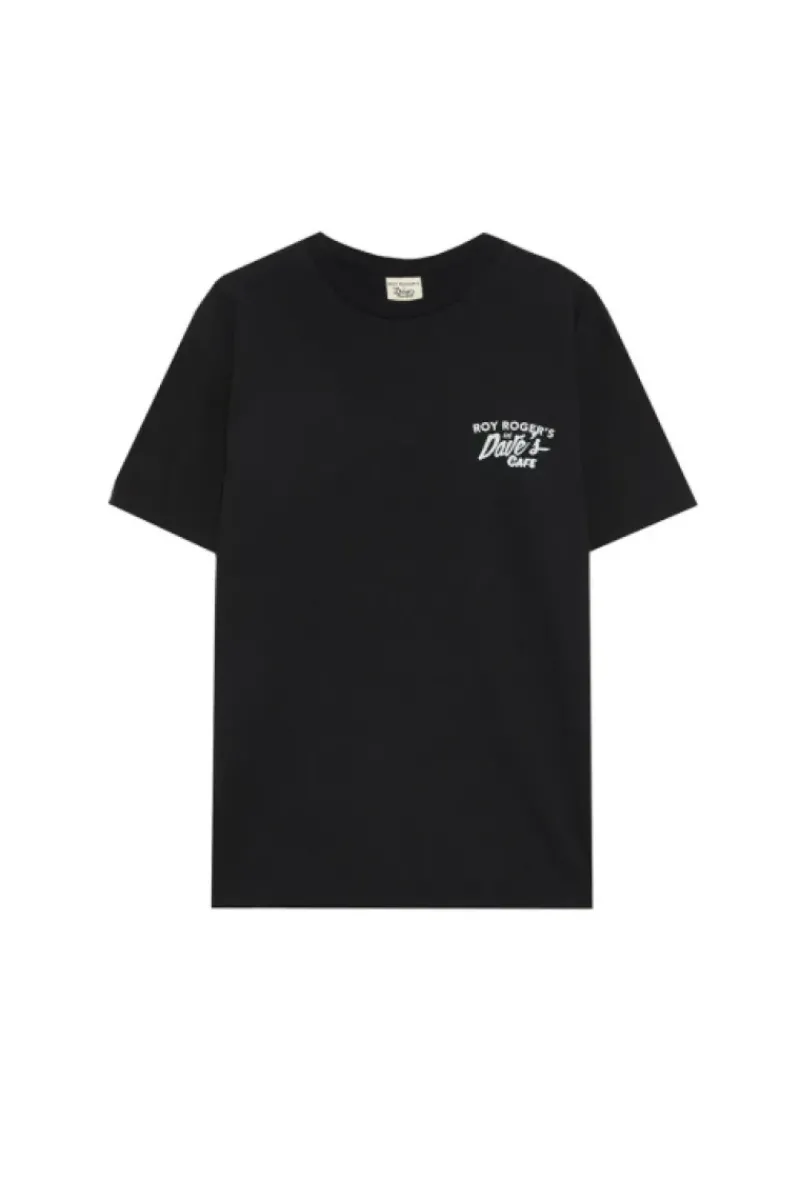 Uomo Roy Rogers Roy Roger's X Dave's Ny|Polo E T-shirts|T-shirt Roy Roger's X Dave's Ny Con Stampa Cafe
