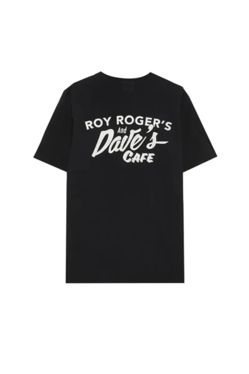 Uomo Roy Rogers Roy Roger's X Dave's Ny|Polo E T-shirts|T-shirt Roy Roger's X Dave's Ny Con Stampa Cafe