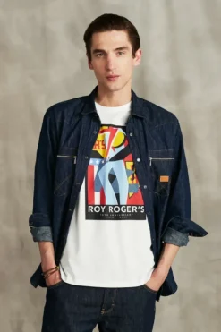 Uomo Roy Rogers Polo E T-shirts|T-shirt 70th In Jersey