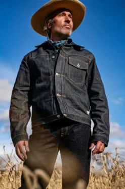 Uomo Roy Rogers Selvedge Bar|Capispalla|Type X Man U.s.a. Selvedge Denim Raw